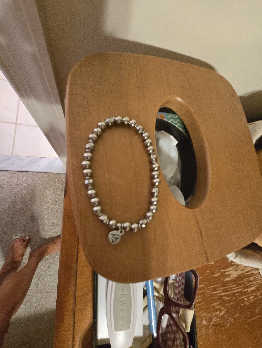 Tjazelle Live Exclusive Silver Serenity Gemstone Bracelet